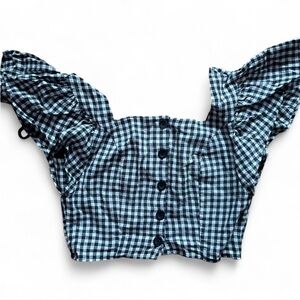 UO Gingham Cropped Top